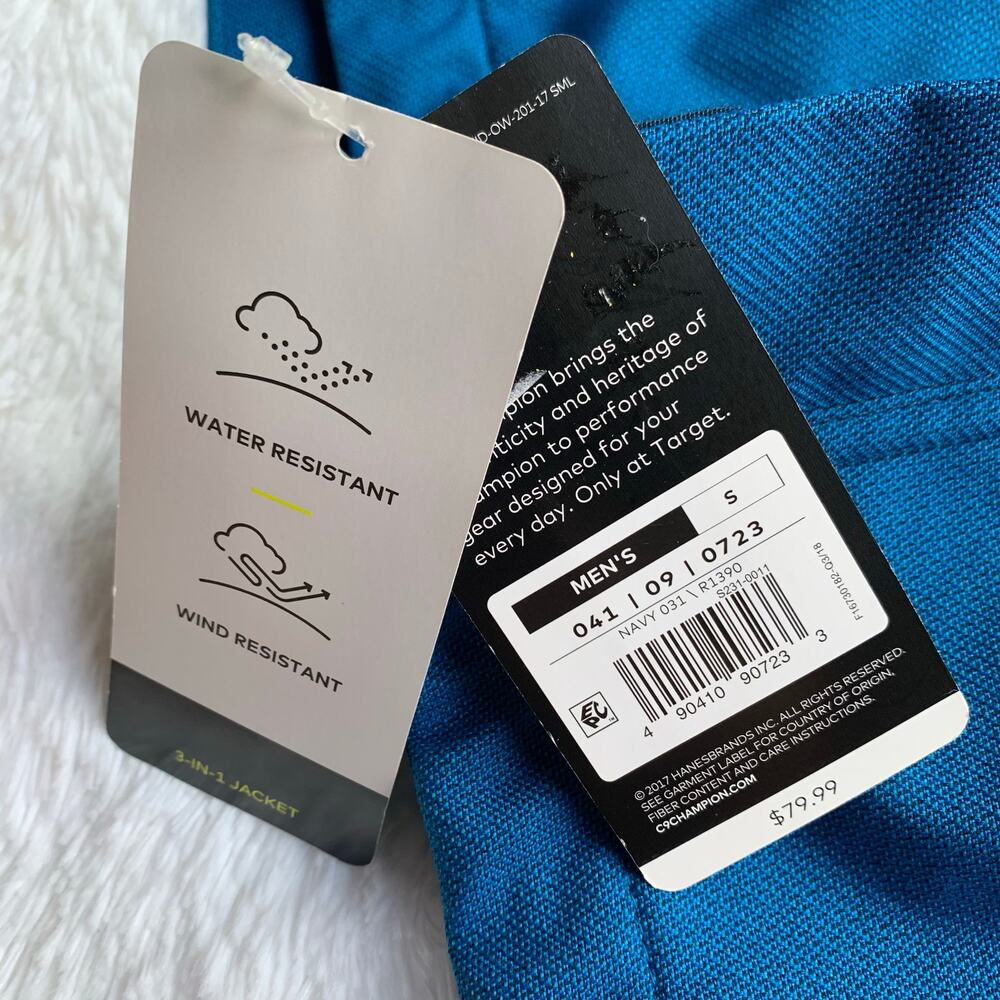 Champion 3 in 1 jacket NWT Men’s Size Small - Picture 16 of 16